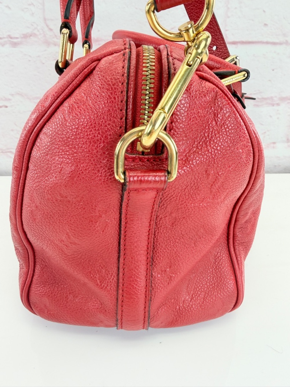 Authentic Louis Vuitton Red Empreinte Speedy 25 Handbag Shoulder Bag - Picture 5 of 15